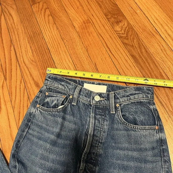 Mother Superior The Tune Up Hover Cuff Jeans in Hit The Ground Running‎ Size 25 - Picture 12 of 12